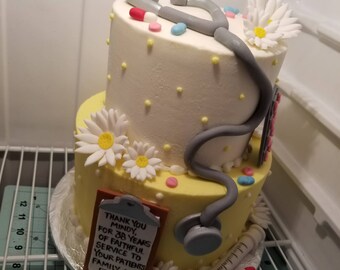 Nurse Themed Cake Decorations : Nurse Themed Cake Butterfly Bake Shop In New York - These cake decorations are perfect for any nurse's party!