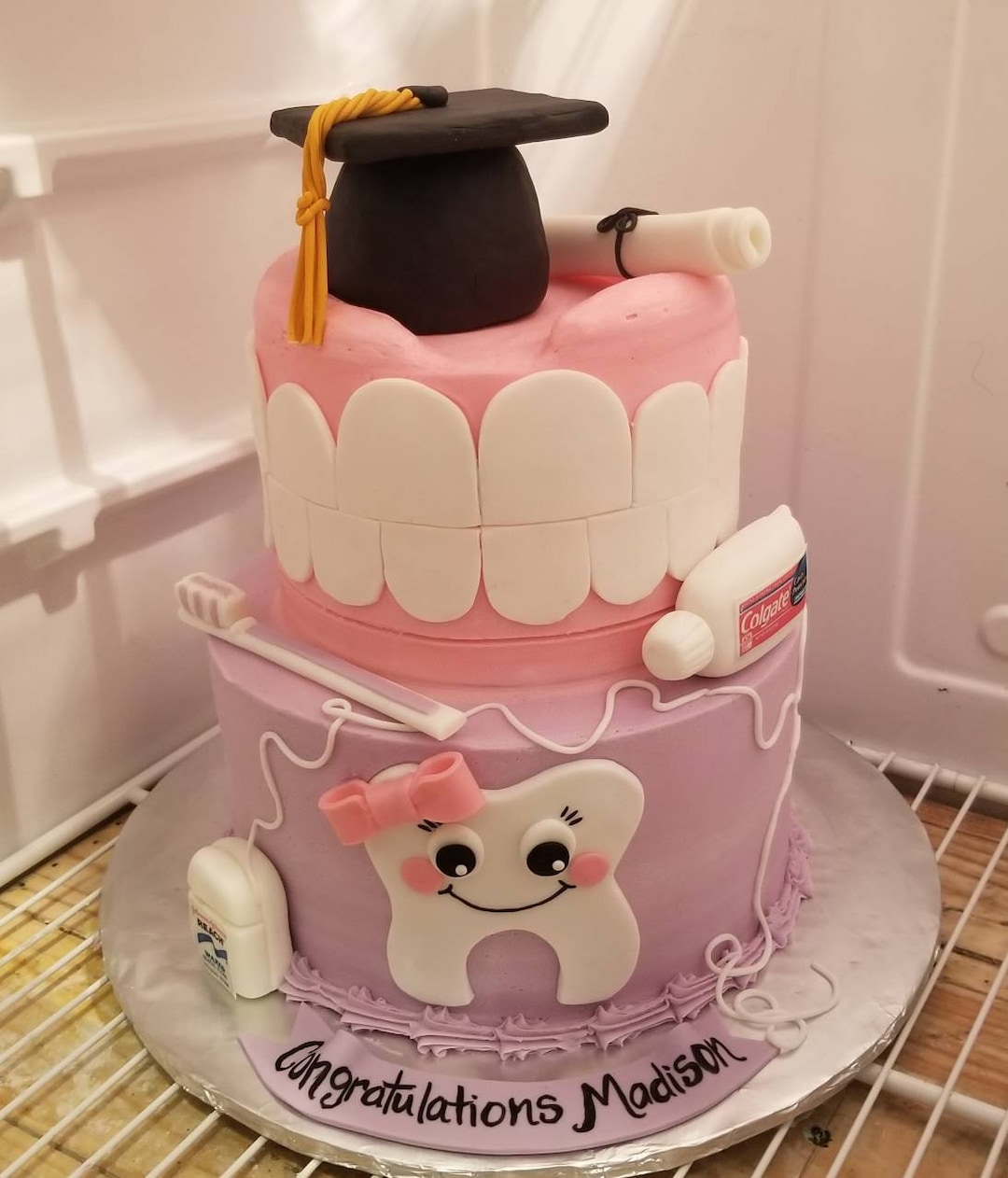 Handmade Fondant Dental Graduation Cake Topper Set Etsy
