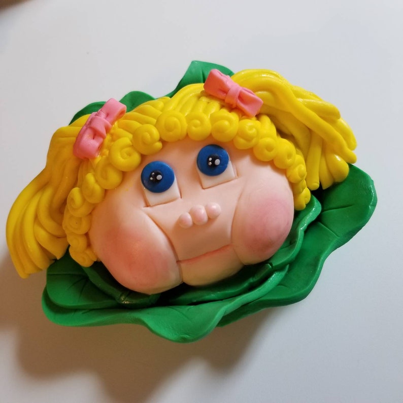 Handmade Fondant Cabbage Patch Baby Cake Topper Etsy