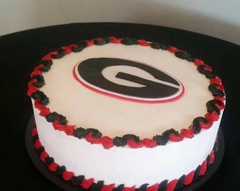 Handmade Fondant Your Sports Team Logo cake topper