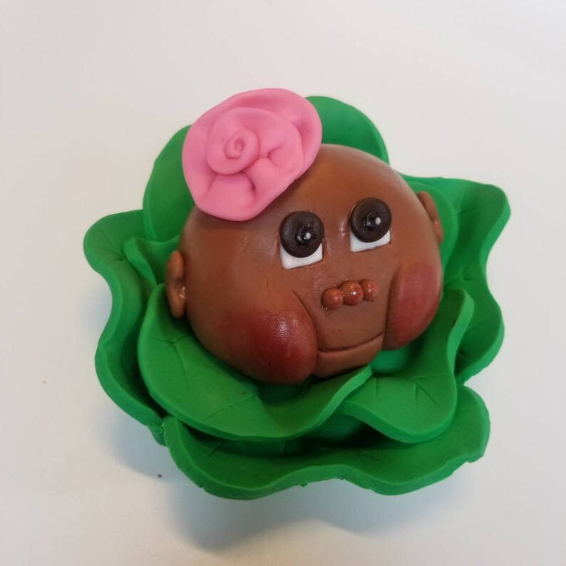 Handmade Fondant Cabbage Patch Baby Cake Topper Etsy