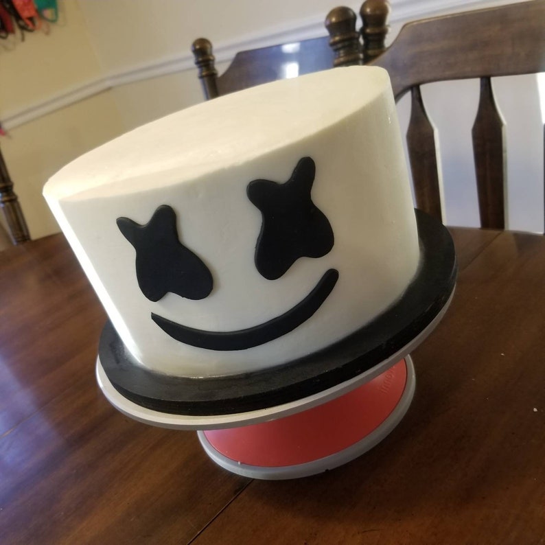 Handmade Fondant DJ Marshmello Inspired Cake Topper Set Etsy