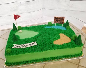 Fondant à la main Golf Theme Cake Topper set