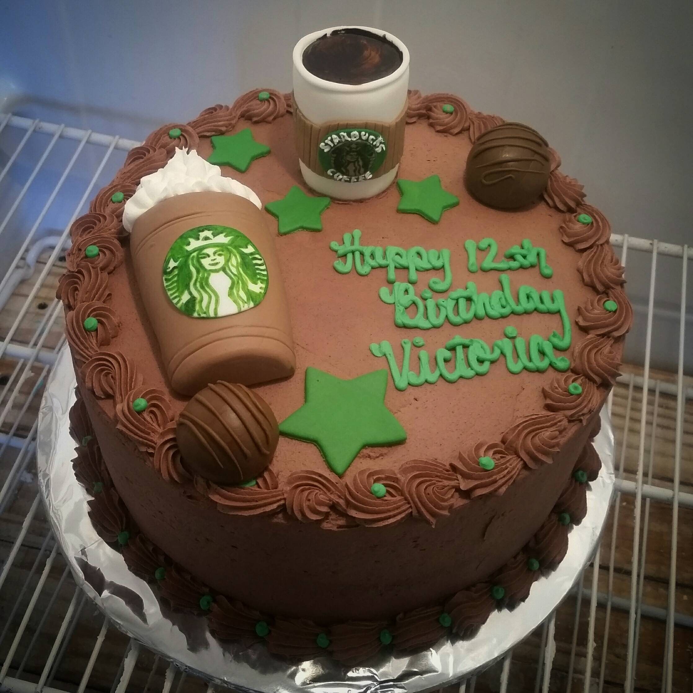 Set de torta Fondant inspirado en Starbucks - Etsy España