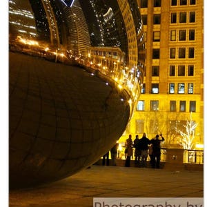 Cartões - Em branco com fotografia de férias em Chicago (pacote com 4 dobrados)