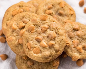 One dozen homemade Butterscotch cookies