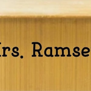 Custom Teacher Name Decal Desk Wall Door Decal - Classroom Decor - Classroom Decorations - Classroom Teacher Name