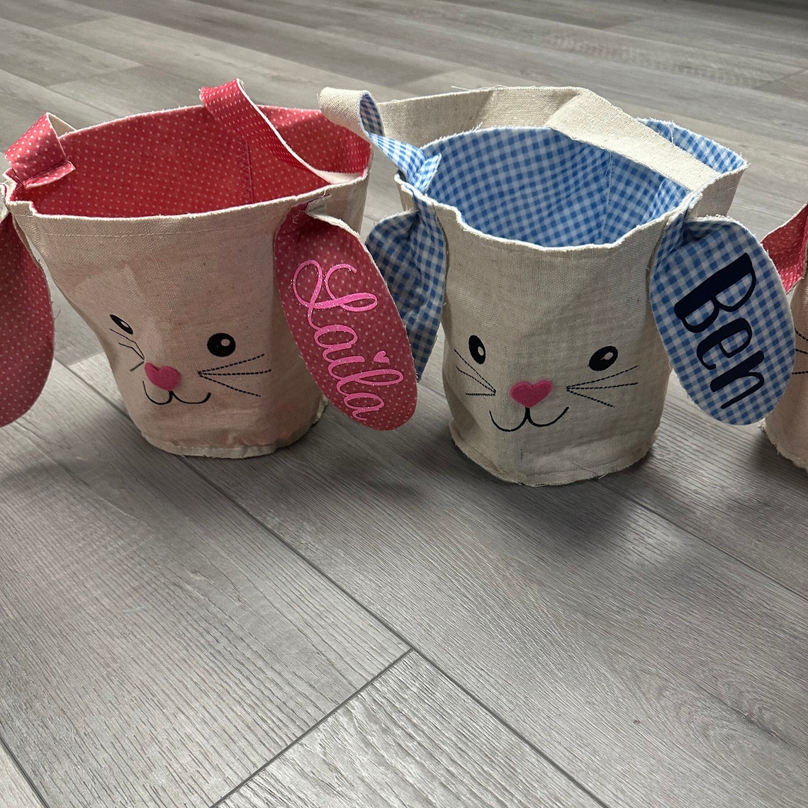 Personalized Canvas Easter Baskets Buy More Save More Etsy