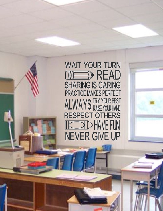 Classroom Rules Ideas Vinyl Wall Decal Decor Decorations