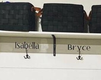 Custom Name Decal - Personalized Small Name Decals for Walls, Furniture, Playrooms Custom Name Decals