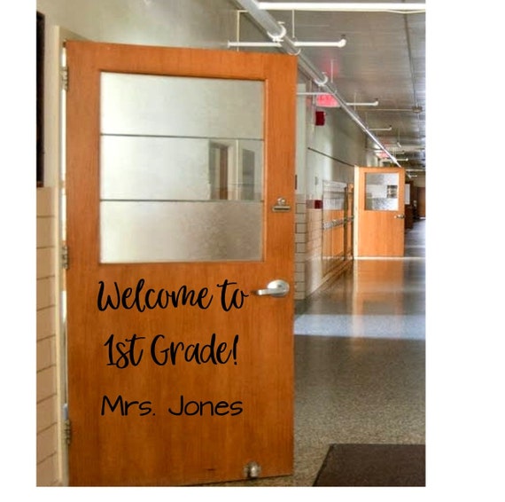 Free Shipping Welcome Back To School Door Decal School Etsy