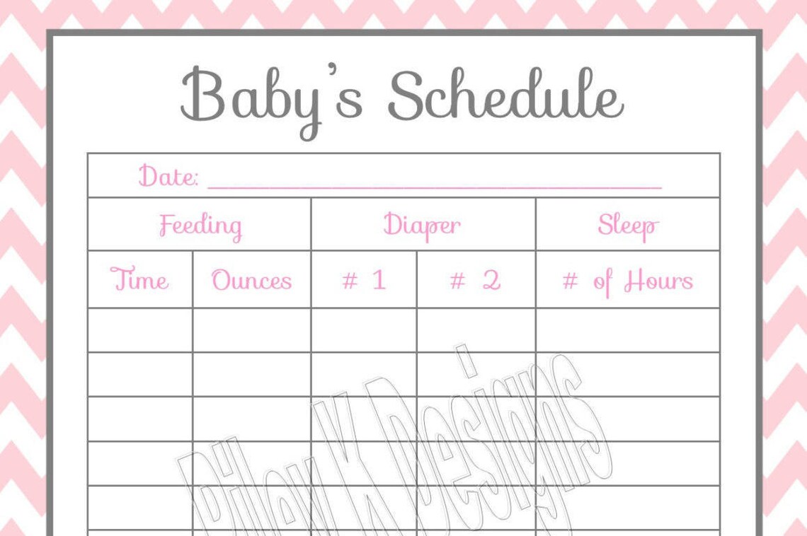 Dry Erase Baby Tracker Schedule Newborn Tracker Baby Sleep Etsy