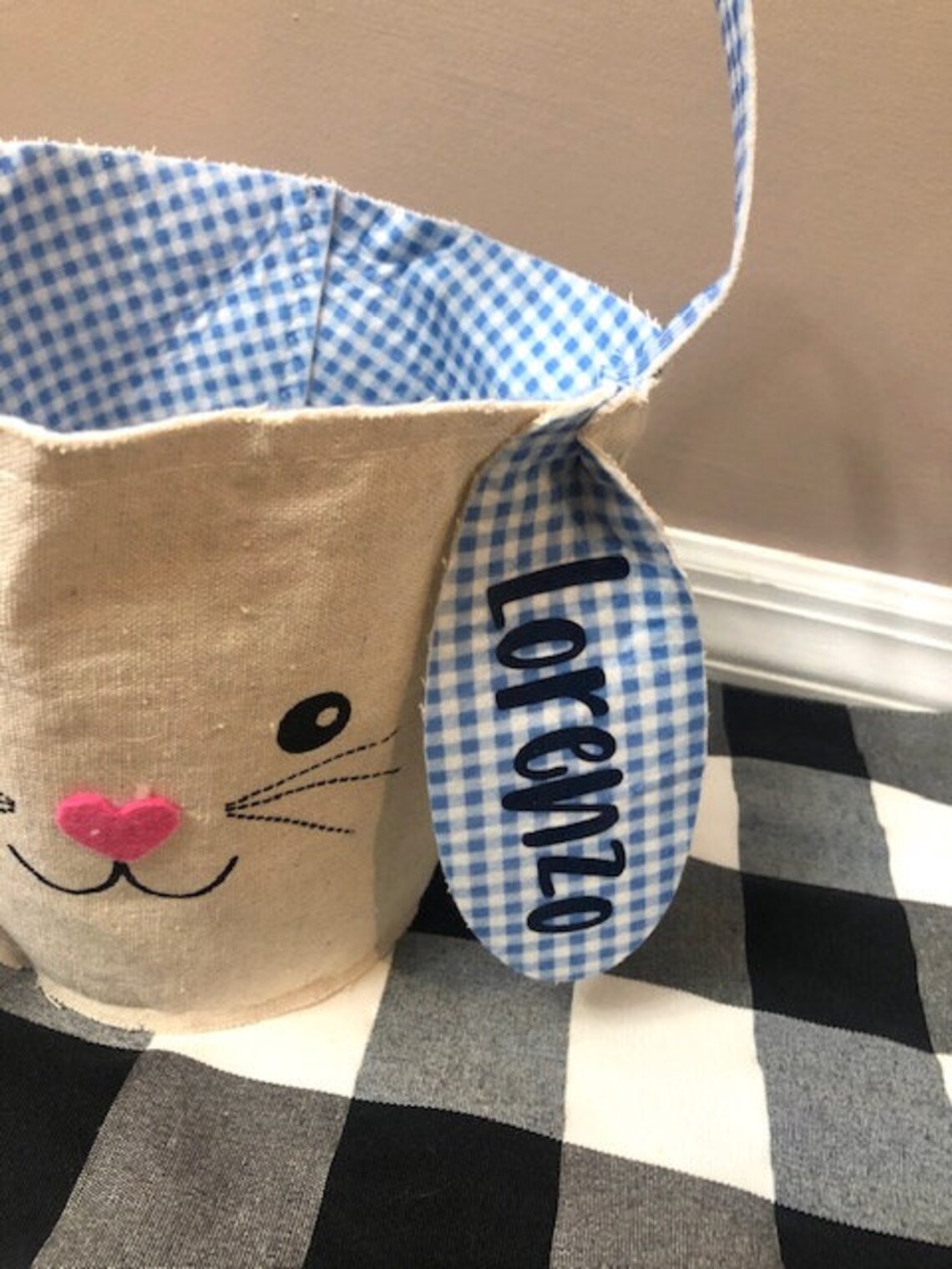 Personalized Canvas Easter Baskets Buy More Save More Etsy