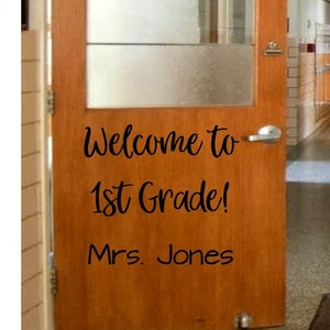 Welcome - Back to School Door Decal - School Door - Classroom Door- Classroom Decor - Classroom Decorations - Classroom