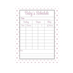 baby schedule tracker