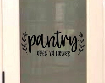 Pantry Vinyl Wall Decal for Kitchen