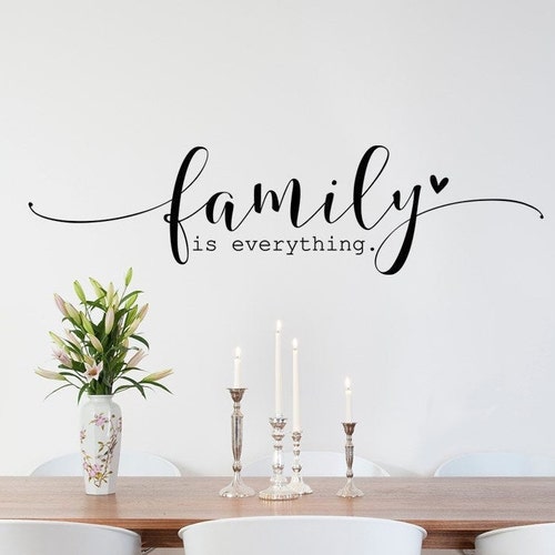 Family Wall Decal Family Sign Vinyl Decal Home Decor Family Etsy
