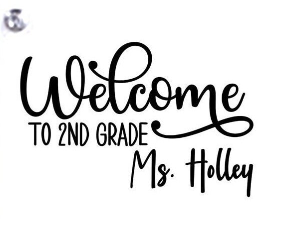Custom Teacher Name Apple Door Wall Decal - Classroom Decor - Classroom Decorations - Classroom Rules