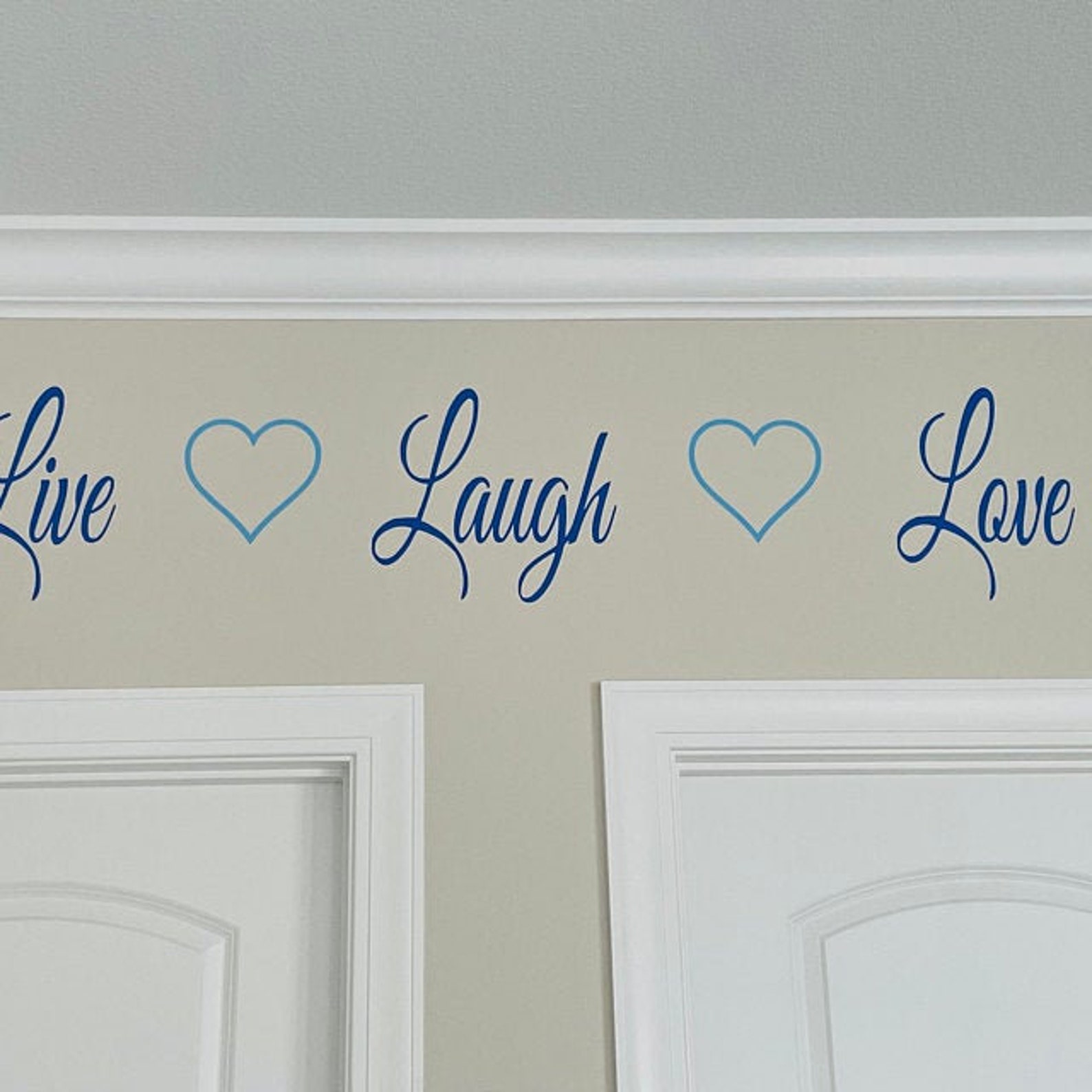 Live Laugh Love Vinyl Wall Decal - Living Room Vinyl Wall Decal - Home ...