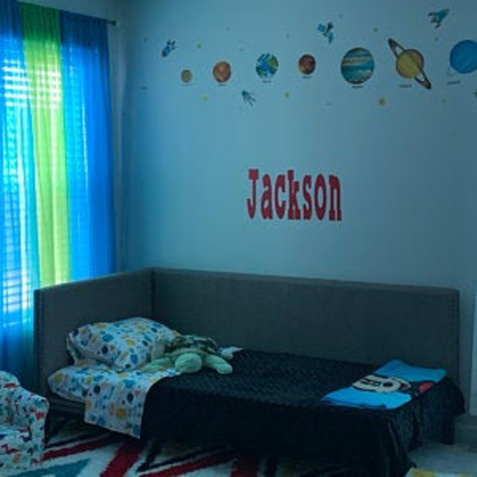 Boys Nursery Vinyl Wall Name Decal Boys Name Decal Nursery Etsy