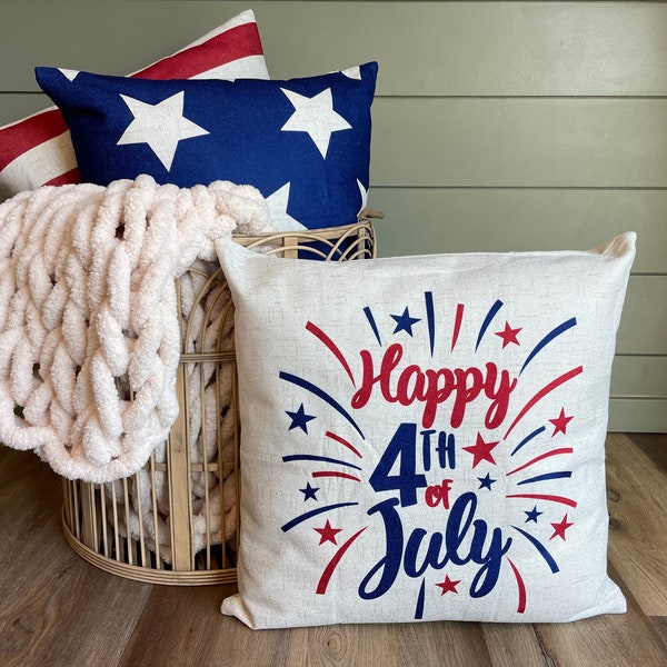 July 4th Pillows Etsy