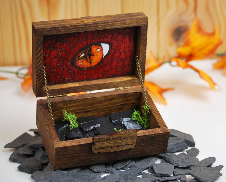 Hobbit style wedding ring box wedding gift engagement box