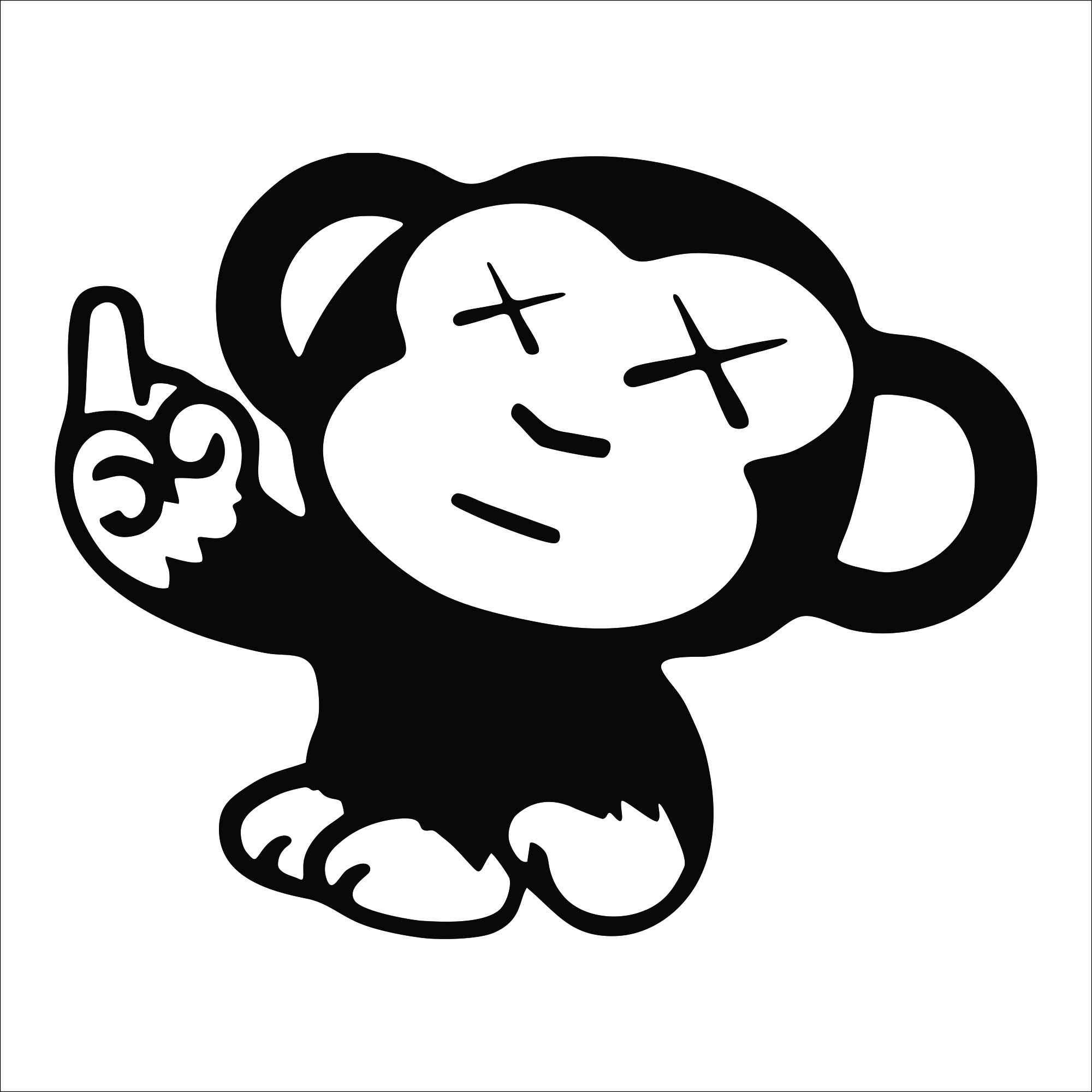 Monkey Background Rude Finger Funny Monkey Middle Finger Vinyl Decal / Sticker 2(TWO) Pack - Etsy