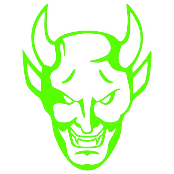 Devil Horns Gothic Face Vinyl Decal / Sticker 2(TWO) Pack - Etsy