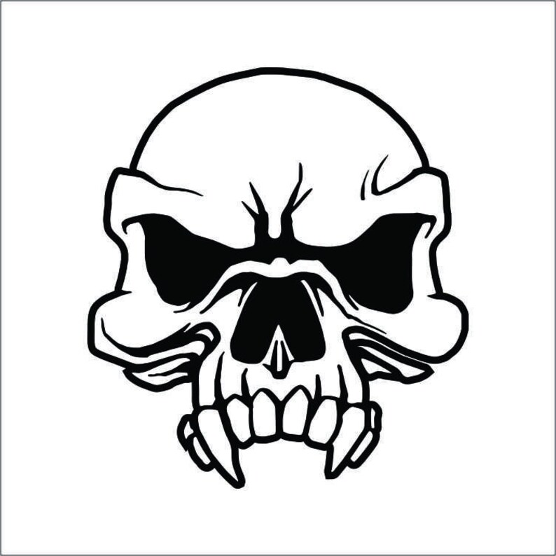 TWO Pack Chicago Blackhawks Skull Vinyl Decal Sticker 2