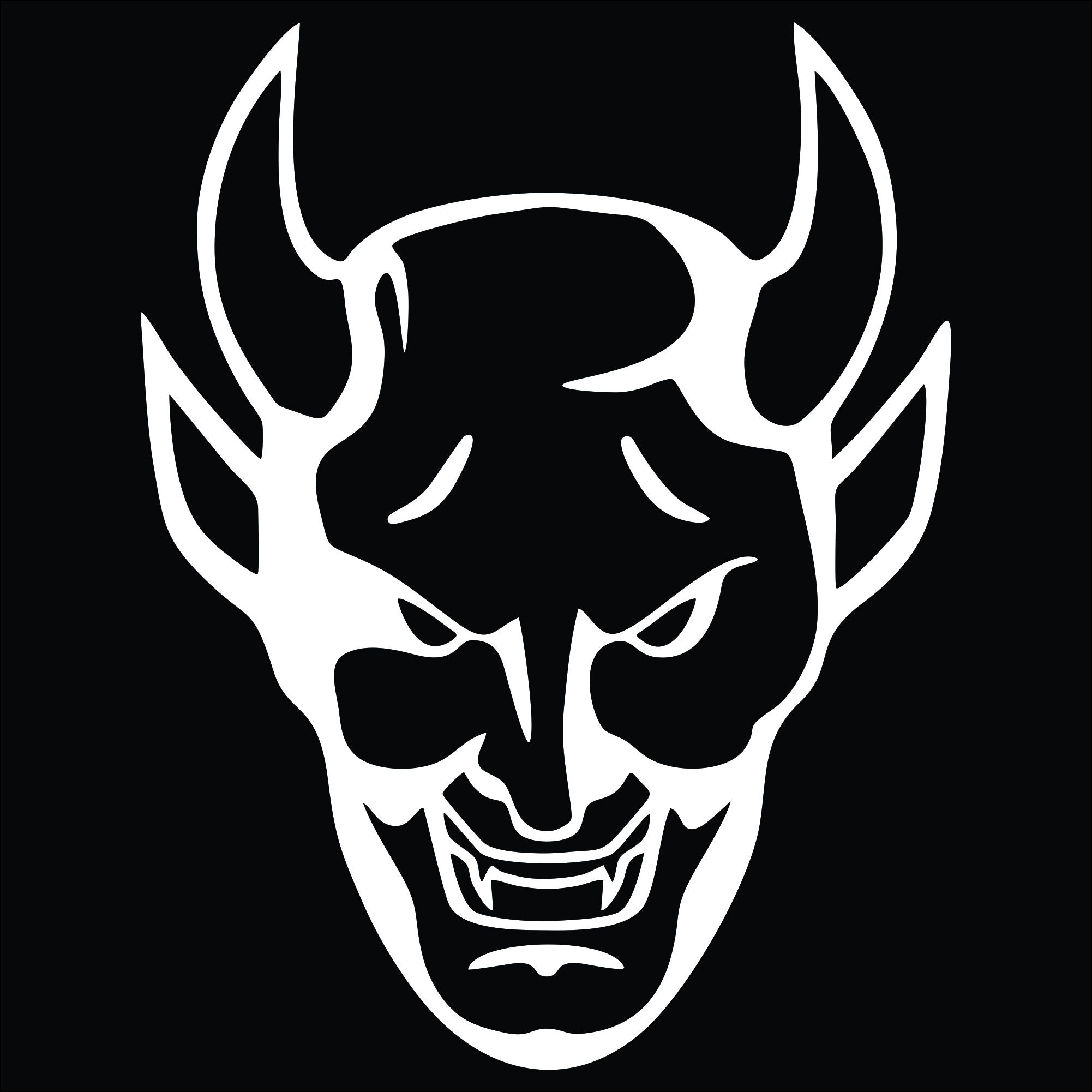 Devil Horns Gothic Face Vinyl Decal / Sticker 2(TWO) Pack - Etsy