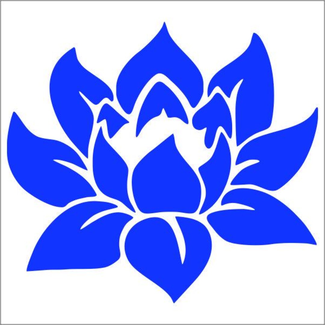 Lotous Sticker Lotus Flower Vinyl Decals / Stickers 2(TWO) Pack - Etsy
