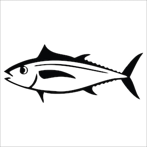 Tuna Fish Fishing Vinyl Decal / Sticker 2(TWO) Pack