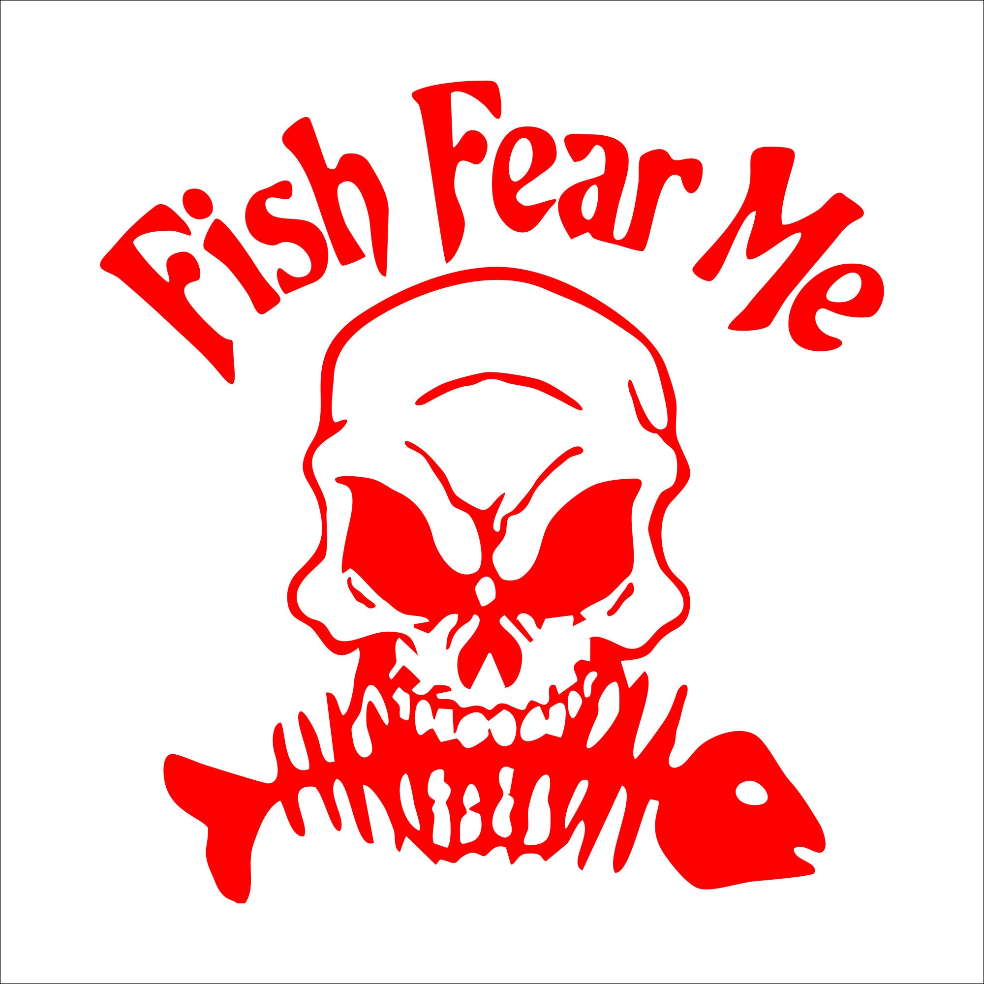 Fear No Fish Decal 