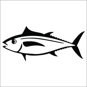 Fish Tuna Vinyl Decals / Stickers 2(TWO) Pack