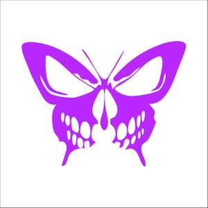 Butterfly Skull Vinyl Decal / Sticker 2(TWO) Pack