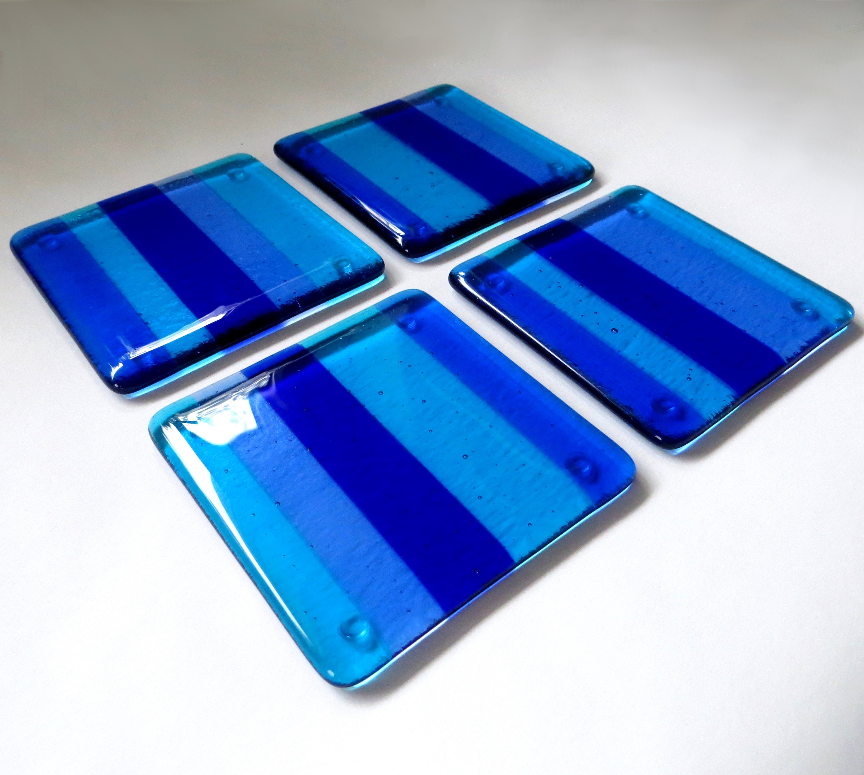 Home & Living Drink & Barware individual Riva fused glass coasters etna