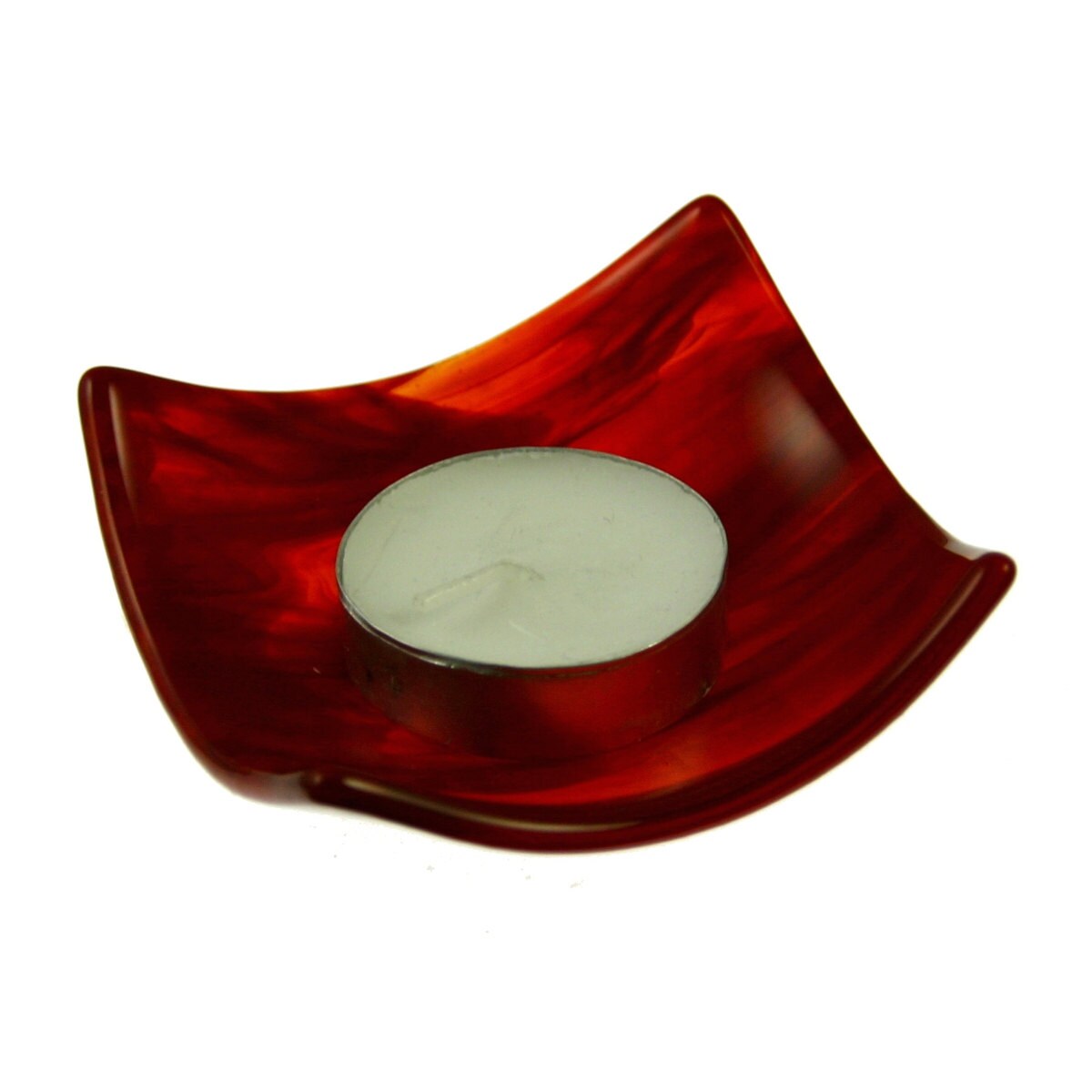 Fluid Fused Glass Candle Holder Etsy UK