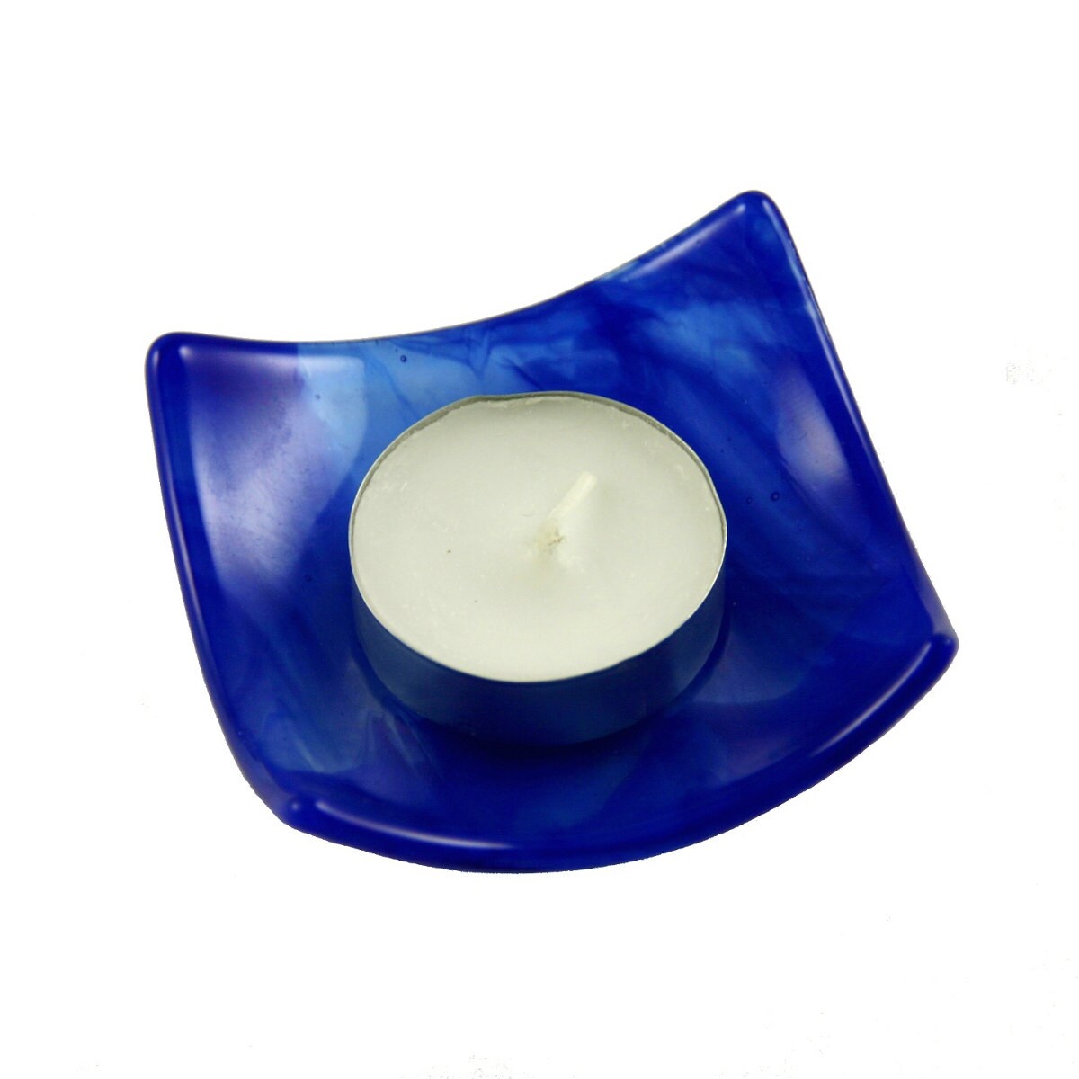 Fluid Fused Glass Candle Holder Etsy UK