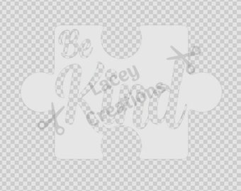 Autism Decal - Be Kind Puzzle Piece