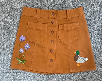 duck and flowers mini skirt (size 27)