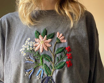 bouquet long sleeve tee (L)