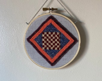 bead mini quilt