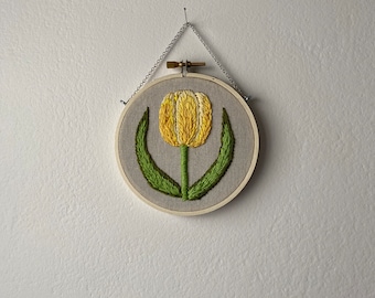 yellow tulip hoop