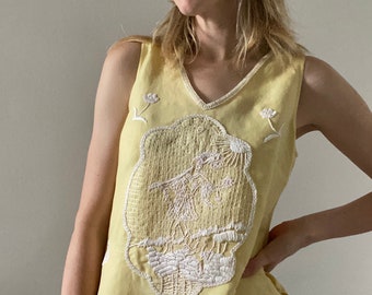 the fool lace embroidered tank (size 6)