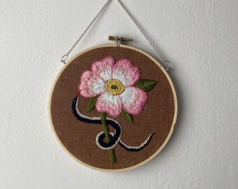 flower and snake hoop