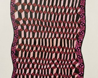 Quilt drawing 4 falling blocks