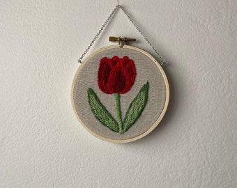 red tulip hoop