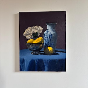 still life with lemons