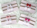 Set of 2/ Baby Headband/ Newborn Headband/ Baby Pink Headband/ Nylon Headband/ glitter Headband/ Baby Bow/ Chic Baby Bow/ Baby Hair Bow/