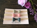 Set of 3 Baby Headband/ Newborn Headband/ Baby Pink Headband/ Nylon Headband/ Leather Headband/ Baby Bow/ Chic Baby Bow/ Baby Hair Bow/ gift